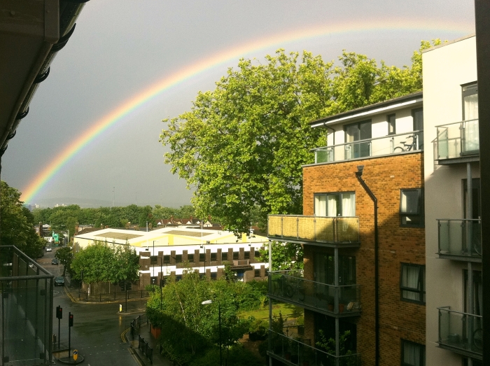The view from my new place - I had finally found my pot of gold at the end of the rainbow :)